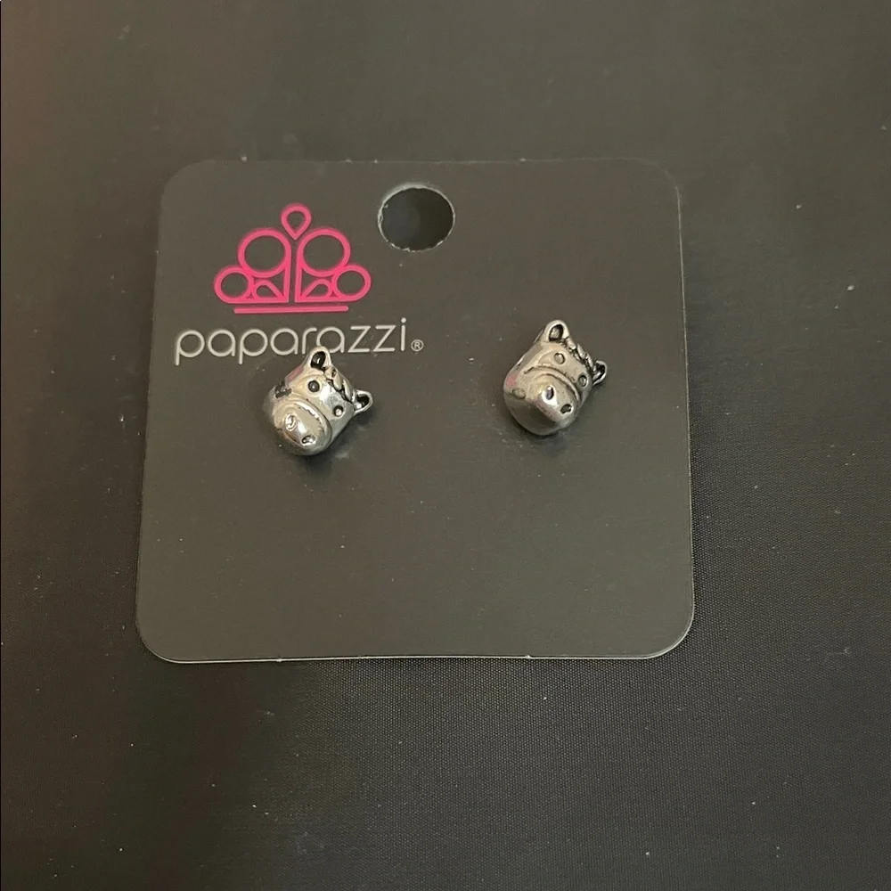 Paparazzi Silver Animal Stud Earrings